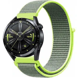 Huawei Watch Gt3 46MM Akıllı Saat Uyumlu Spor Kumaş Desenli Cırt Cırtlı Kordon Kayış