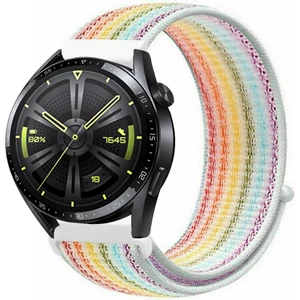 Huawei Watch Gt3 46MM Akıllı Saat Uyumlu Spor Kumaş Desenli Cırt Cırtlı Kordon Kayış