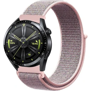 Huawei Watch Gt3 46MM Akıllı Saat Uyumlu Spor Kumaş Desenli Cırt Cırtlı Kordon Kayış