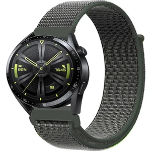 Huawei Watch Gt3 46MM Akıllı Saat Uyumlu Spor Kumaş Desenli Cırt Cırtlı Kordon Kayış