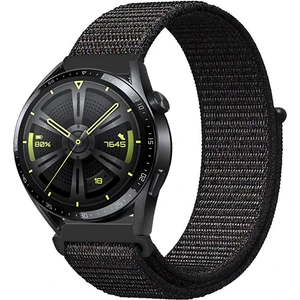 Huawei Watch Gt3 46MM Akıllı Saat Uyumlu Spor Kumaş Desenli Cırt Cırtlı Kordon Kayış