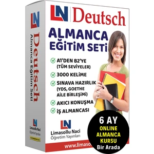 Limasollu Naci Öğretim Yayınları Almanca Eğitim Seti Kelime Öğrenme Sınav Hazırlık Kitap Aile Birleşimi Yds Goethe Testdaf Telc Dsh 3000 Kelime
