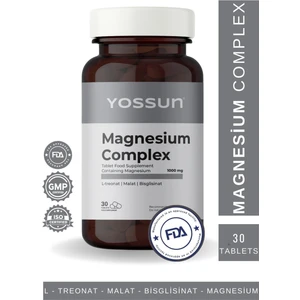 Magnezyum Kompleks Tablet 1000 mg – Enerji Artırıcı ve Kas Fonksiyonunu Destekleyen Takviye Edici Gıda
