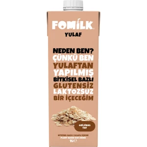 Yulaf Sütü 1 L Bitkisel Bazlı Laktozsuz Vegan
