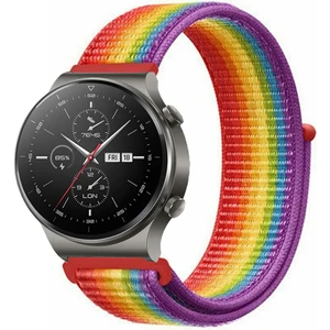 Huawei Watch Gt2 Pro Akıllı Saat Uyumlu Spor Kumaş Desenli Cırt Cırtlı Kordon Kayış