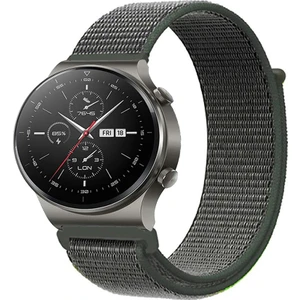 Huawei Watch Gt2 Pro Akıllı Saat Uyumlu Spor Kumaş Desenli Cırt Cırtlı Kordon Kayış
