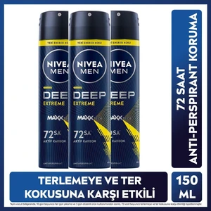 Men Deep Extreme 150 ml x 3 Adet