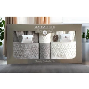 Mysoft Home Aile Bornoz Seti Premium 8 Parça