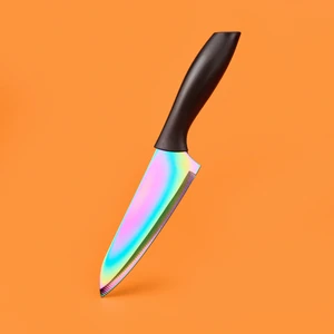 ST03 Titanyum Seri Şef Bıçağı - Renkli - 28 cm