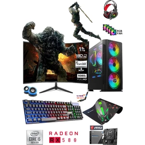 TC140X I5-10400F 32GB 1tb M.2 Nvme SSD RX580 8gb 256BIT 24'' 180hz Masaüstü Oyuncu Bilgisayarı