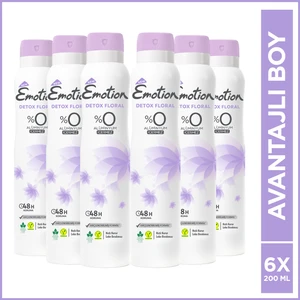 Detox Floral Kadın Deodorant 6 x 200 ml