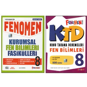 Fenomen 8.sınıf Fen Bilimleri Kurumsal Fasikülleri +Fen Bilimleri Konu Tarama Denemeleri (2 Kitap)