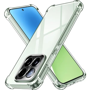 Kzy Xiaomi Mi 15 ile Uyumlu Kapak Kamera Korumalı Airbag Antishock Köşe Korumalı Şeffaf Silikon Kılıf