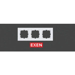 Karell Beyaz Üçlü Çerçeve (Exen 200-010000-103)