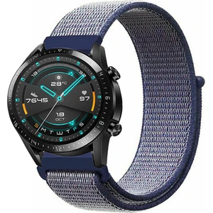 Huawei Watch Gt2 46MM Akıllı Saat Uyumlu Spor Kumaş Desenli Cırt Cırtlı Kordon Kayış