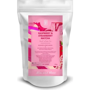 Mim And More Raspberry & Strawberry Matcha - Ahududulu ve Çilek Aromalı Matcha, 100 gr