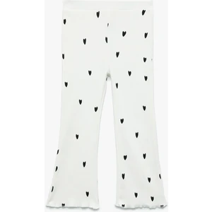 Pamuklu Kalp Baskılı Kaşkorse Ispanyol Paça Tayt