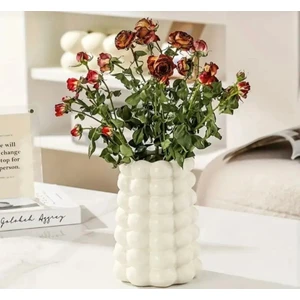 Dekoratif Baloncuk Vazo Bubble Vazo Çok Amaçlı Vazo , Kaşıklık Bohem Tarz Hediyelik Eşya Çiçeklik