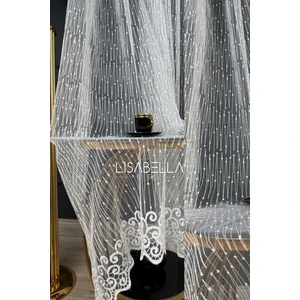 Lisabella Home Zigzag Desen Brode Tül (1x2.5 Pile Dikişli) Ütü Istemez