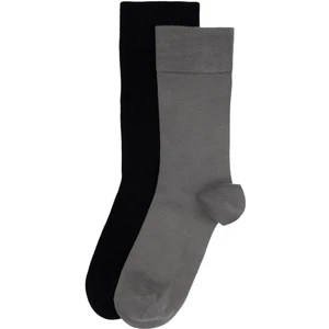 Pierre Cardin Erkek Erkek Bambu Karışımlı 2'li Paket Gri Soket Basic Çorap 50308478-100