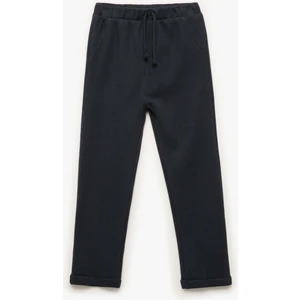 Pamuklu Dokulu Beli Bağlamalı Basic Eşofman Altı