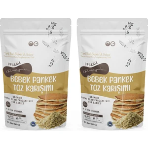 OG natural 2'li Organik Ruşeymli Bebek Pankek Toz Karışımı 300 Gr +8 Ay