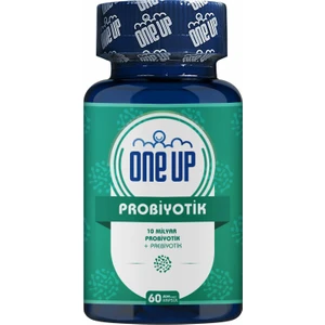 One Up Probiyotik Prebiyotik 60 Kapsül Glütensiz ve Tatlandırıcı İçermeyen Yüksek Biyoyararlanım