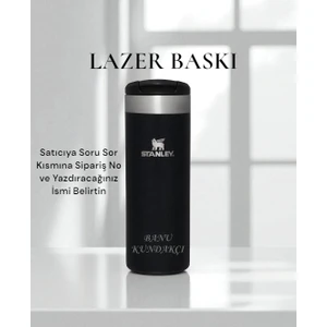 Kişiselleştirilebilir The Aerolight Transit Termos Bardak 0.47 Lt Siyah Özel İsimli/ Tasarımlı
