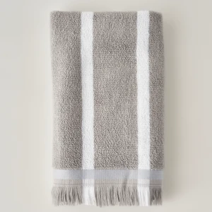 %100 Pamuk Ella Yüz Havlusu Gri (50X90 Cm)