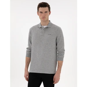 Pierre Cardin Erkek Gri Regular Fit Sweatshirt 50293236-VR024