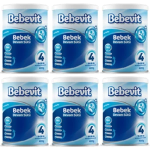 4 Bebek Devam Sütü 400 gr 6 Adet
