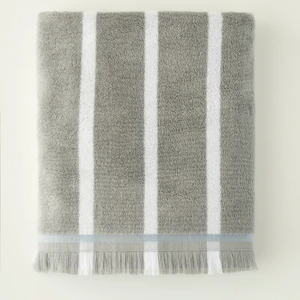 %100 Pamuk Ella Banyo Havlusu Gri (90X150 Cm)