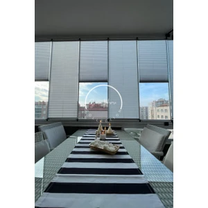 Serin Home Collection Katlanabilir Cam Balkon Plise Perde Gri (Kancalı Veya Vidalı Sistem)