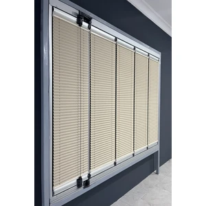 Serin Home Collection Katlanabilir Cam Balkon Plise Perde Bej (Kancalı Veya Vidalı Sistem)
