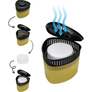 Sarı, Limon Üçgen - Nem Alıcı Aparat + Rutubet Giderici Tablet (500 Gram)