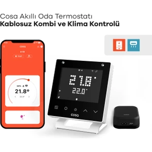 Akıllı Oda Termostatı Kablosuz Kombi ve Klima Kontrolü V5