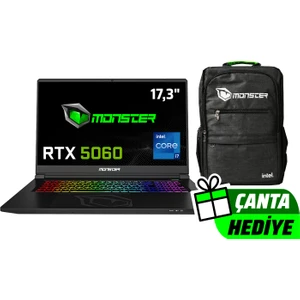 Tulpar T7 V26.2.2 Intel Core I7 13620H 32 GB Ram 1 Tb SSD 8 GB Rtx 5060 Freedos 17,3" Fhd 144 Hz Oyun Bilgisayarı