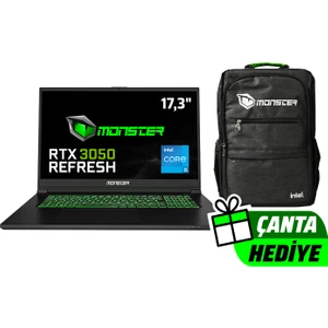 Abra A7 V15.3.6  Intel Core I5 13500H 8 GB Ram 500 GB SSD 6 GB Rtx 3050 Freedos 17,3" Fhd 144 Hz Oyun Bilgisayarı