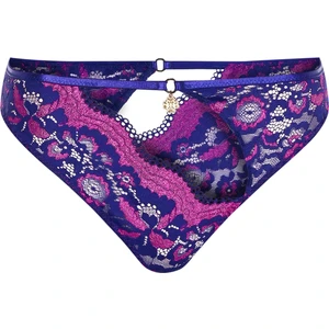 Addria Saks Mavisi Saten Dekolteli Dantelli Slip