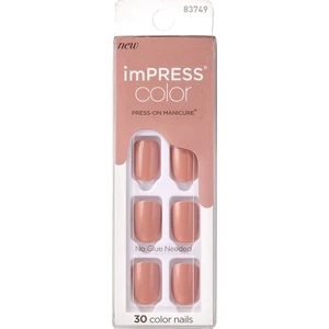 İmpress Color Kendinden Yapışkanlı Takma Tırnak Kısa Tarçın