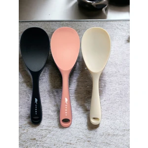 Sert Uçlu Isıya Dayanıklı Yanmaz Yapışmaz Silikon Kaşık 3'lü 22 cm