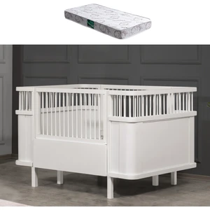 Mdf Beşik, Trend Büyüyen Beşik - Beyaz 1 Adet Comfort Yatak 90X130