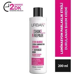 Urban Care Shake N Repair 7/24 Gloss Laminasyon Durulanan Bakım Kremi 200 ml