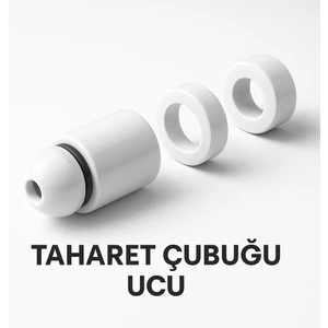Taharet Çubuğu Uyumlu Plastik Beyaz Uç – Dayanıklı, Uyumlu ve Kolay Montajlı Parça