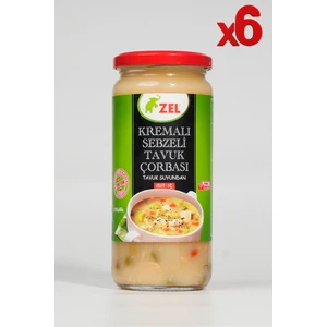 Kremalı Sebzeli Tavuk Çorbası - 480 ml - 6'lı