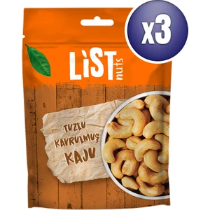 List Nuts Kavrulmuş Kaju 3 x 70 G