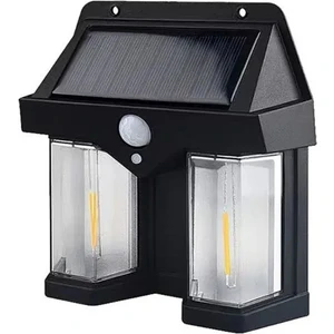 OR-228 2 Watt Hareket Sensörlü Su Geçirmez Solar Bahçe Aydınlatma Duvar Lambası
