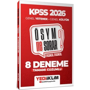 Yediiklim 2026 Kpss Ösym Ne Sorar Genel Yetenek Genel Kültür Tamamı Çözümlü Fasikül 8 Deneme