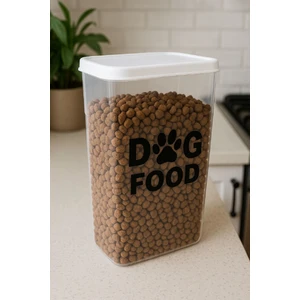 Köpek Maması Saklama Kabı 3,3 Litre ( 1,5 kg ) Sızdırmaz Hava Almaz Köpek Mama Saklama Kabı Yeni