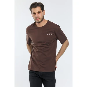 Süperlife Erkek Bisiklet Yaka Slim Fit Air Baskılı Tişort SPR21Y23